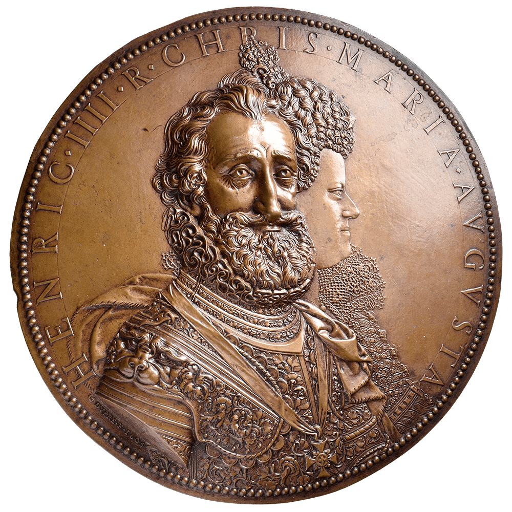 France, Médaille de bronze uniface 1605, Avers