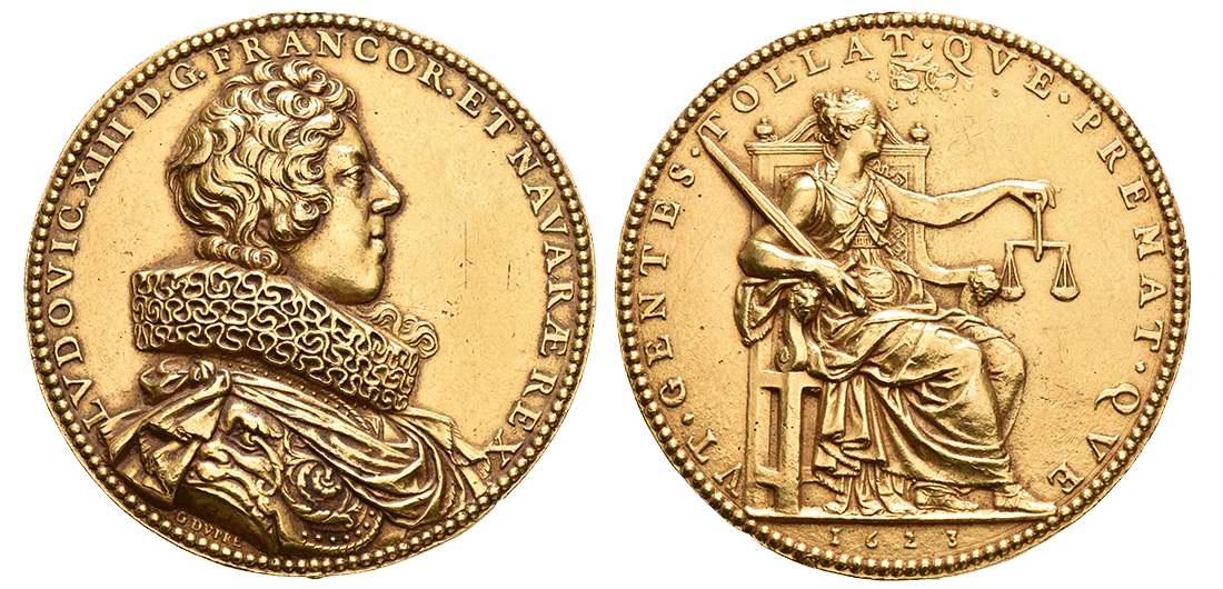 France, Louis XIII, Medaille d'or 1623